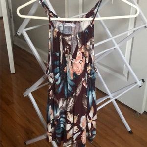 NWOT Venus Floral Print Keyhole Top
